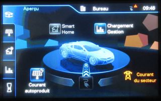 Ecran de la borne de charge BMW i Wallbox Pro